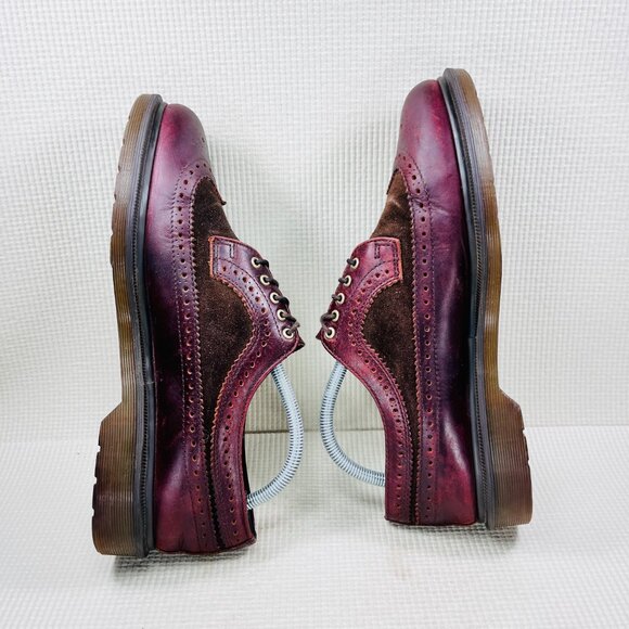 Dr. Martens 3989 Shoes Mens Size 10 Brogue Wingtip Leather Suede Oxford UK 9 main image 7